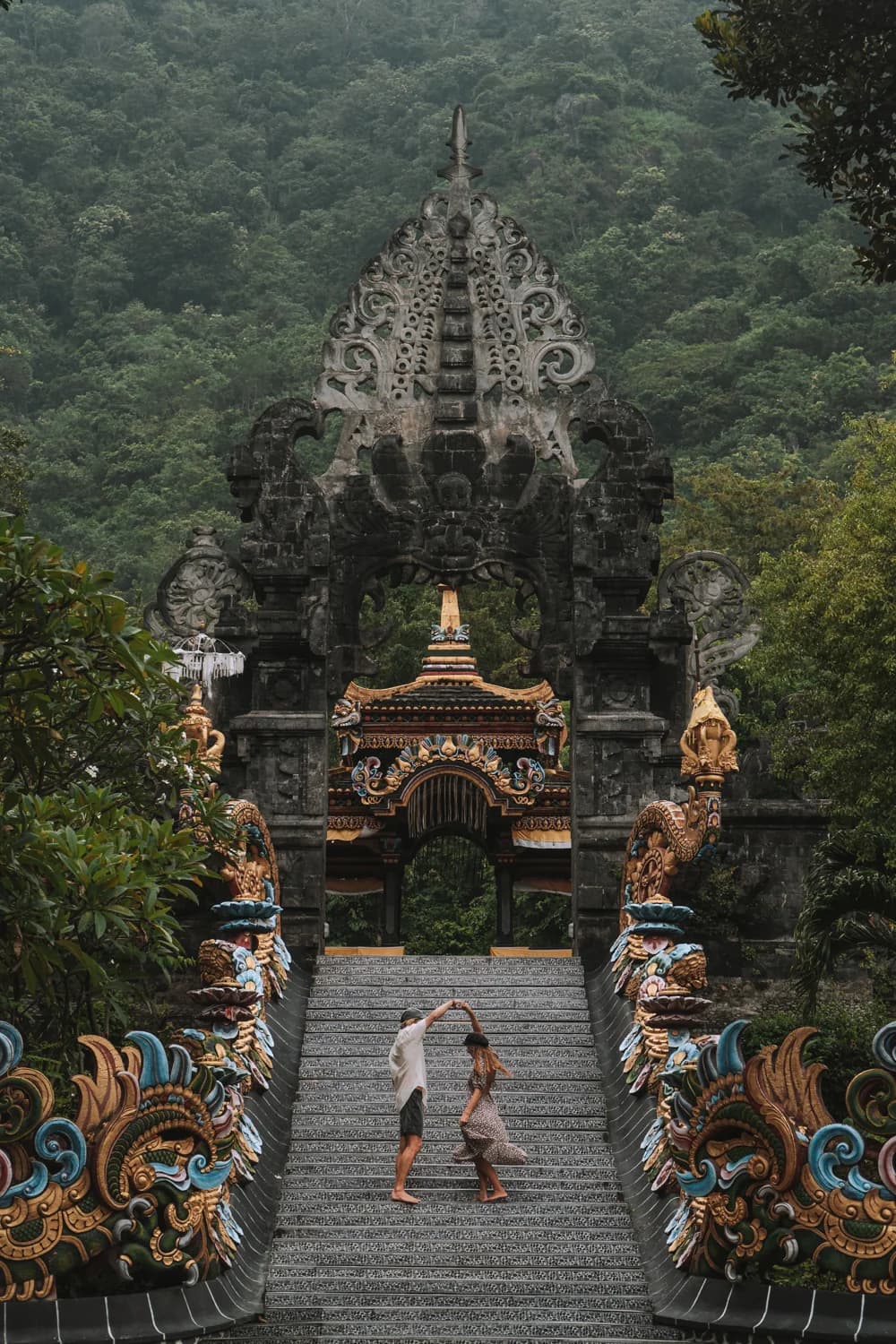 Cultural immersion visiting traditional Balinese temples