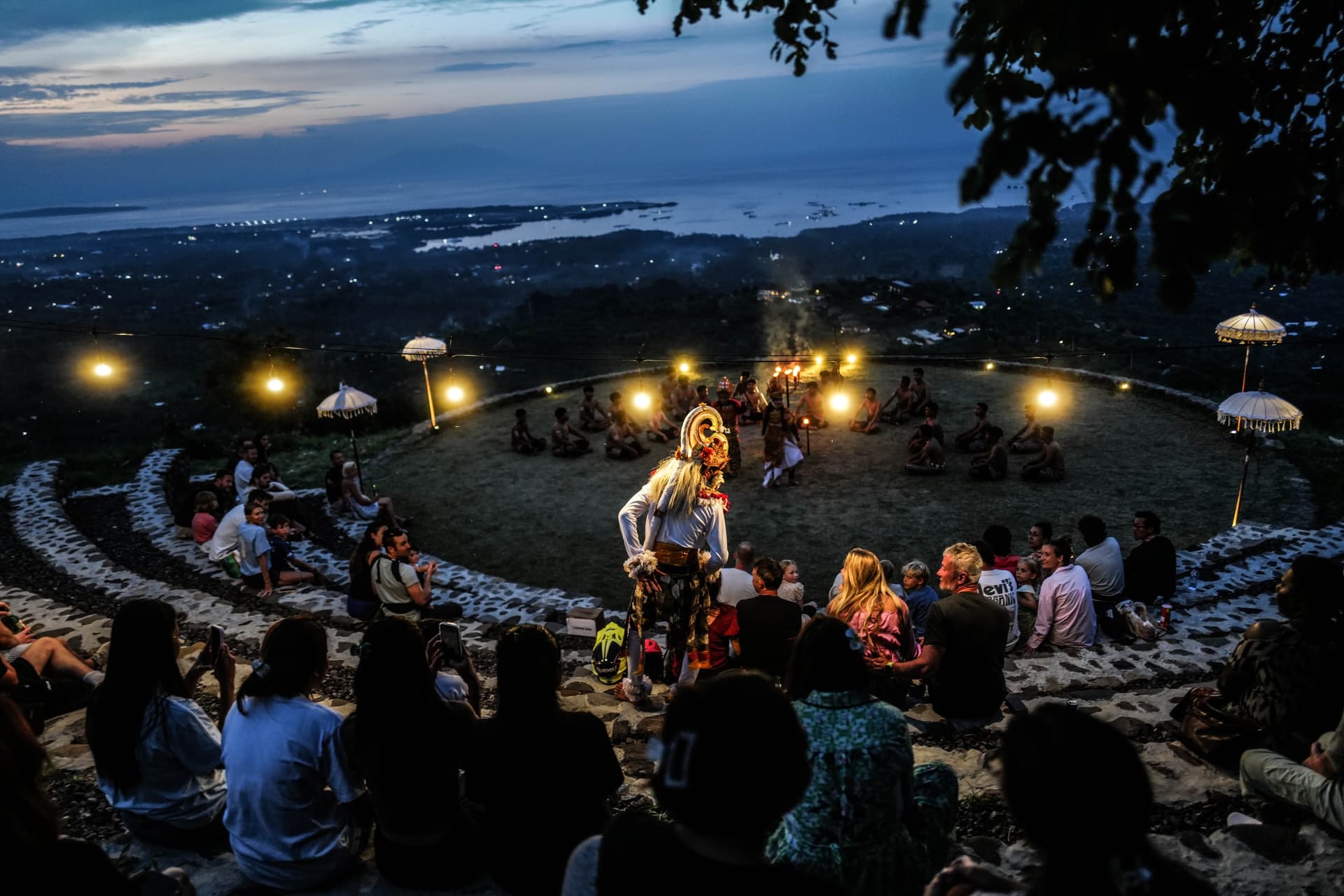 Panoramic amphitheatre hosting cultural performances