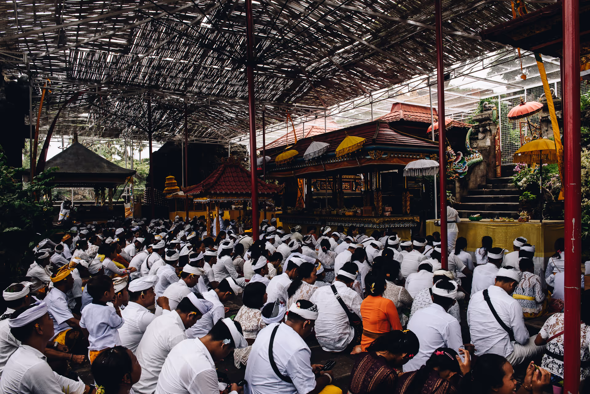 Community temple ceremony gatherings