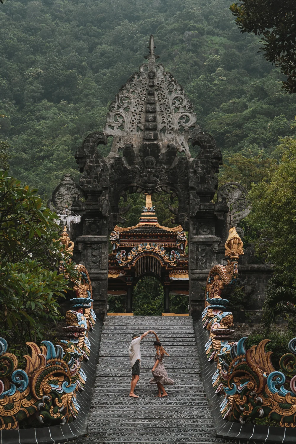 Cultural immersion visiting traditional Balinese temples