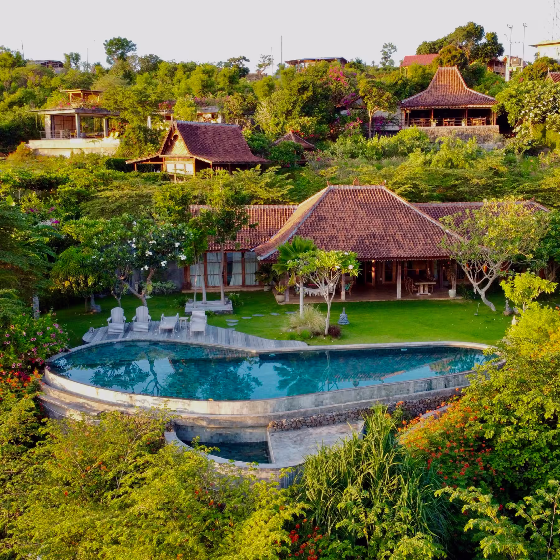 Private villa with panoramic views representing long-stay value