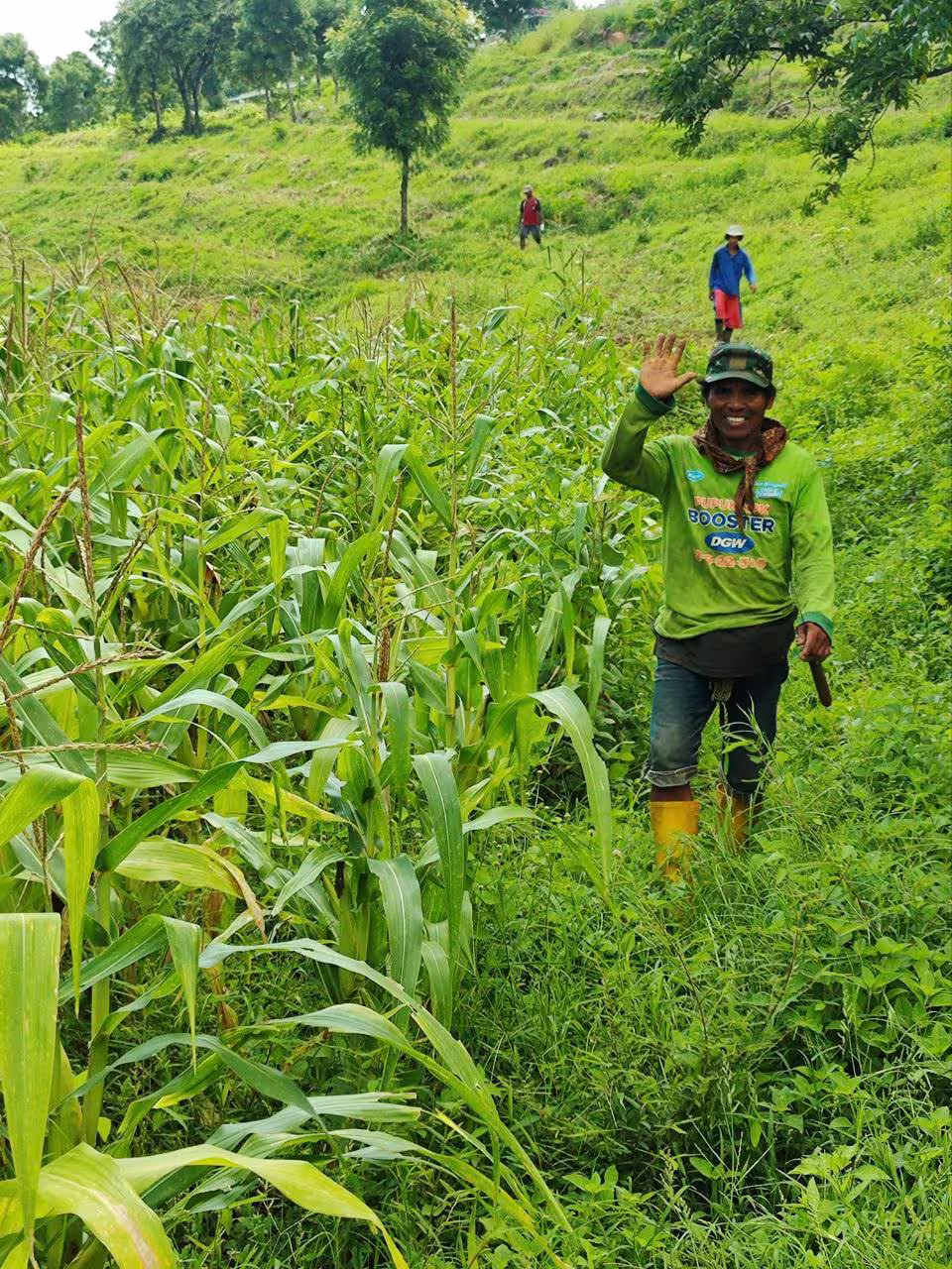 Portrait with flowers at dusk showcasing harmony with nature