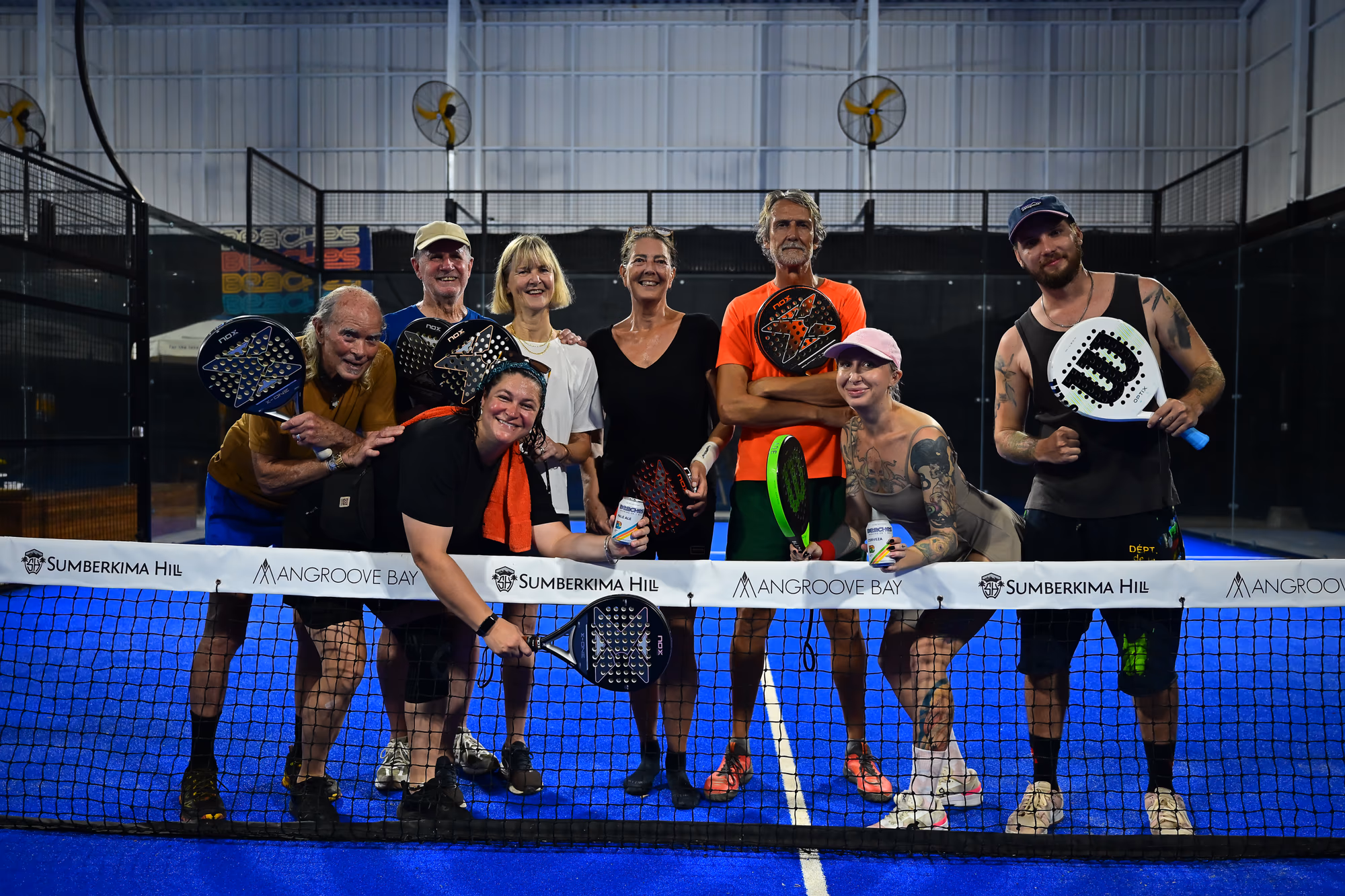 Americano style padel tournament group at Mangroove Bay